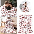 thumbnail image 2 of TIELUTT Valentine's Day Heart Throw Blanket Cozy Red & Hearts Blanket Theme Flannel Waited Blankets for Adults Full Size Warm Blankets for Winter Throw Blanket Full Pot Blanket Throw Twin Throw Blank, 2 of 6