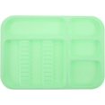 thumbnail image 1 of HUGFEGWE Instrument Tray Dental Dentist Instrument Tray Autoclavable Tray Plastic Tray Divided Separate Tray Light Green CJB91-88457, 1 of 9