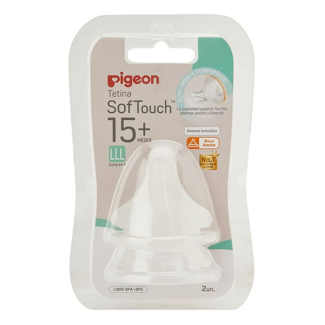 Tetina Softouch Boca Ancha "LLL" 2 un. (new WN3)