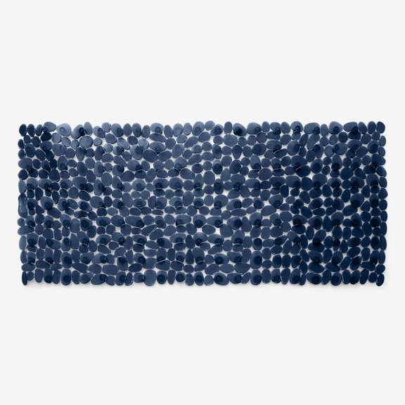BrylaneHome Extra Long Tub Mat With River Stones Design