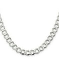 thumbnail image 2 of Primal Silver Sterling Silver 8.1mm Polished Flat Curb Chain, 2 of 4