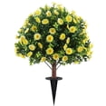 thumbnail image 1 of Outdoor Artificial Tree with Ground Stake, Realistic Faux Potted Plant for Garden Patio Yard Decor, UV Resistant and Weatherproof, Easy Insert Design, No Maintenance Gree, 1 of 4