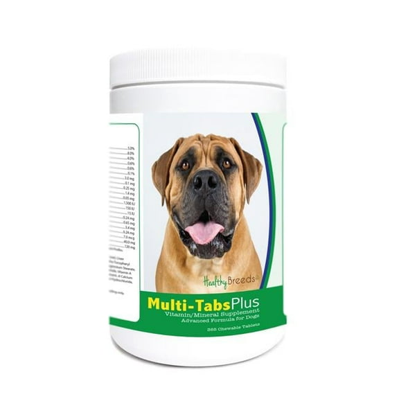 Healthy Breeds 840235178088 Boerboel Multi-Tabs Plus Chewable Tablets - 365 Count