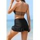 thumbnail image 2 of Halter Conjunto de Bikini para Mujer con Falda de Natación con Volantes de Cintura Alta Traje de Baño de Dos Piezas Negro CH Negro CH Xishao ropa, 2 of 2