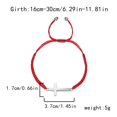 thumbnail image 2 of 6.3-11.8 Inch Cross Friendship Bracelet Adjustable Braided Rope - Strand Wristband for Women Men Boy Girls - Handmade Braided Cross Black Red String Protection Jewelry, 2 of 2