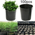 thumbnail image 2 of POINTERTECK Pot 100Pcs Plastic Pot Planting Flower Pot Nursery Planter Home Garden Supply, 2 of 6