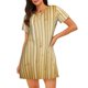 thumbnail image 1 of Easygdp Bamboo Wall Camisón de manga corta para mujer, informal, estampado, 1 of 6