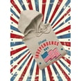 thumbnail image 3 of Independence Day Waving Flag Hoodie Women -Image by Shutterstock, Female x-Large, 3 of 4