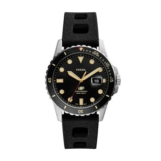 Fossil Men's FB-Adventure Three-Hand Date Black Silicone Watch