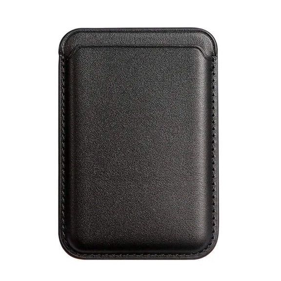 Magnetic PU Card Holder Black
