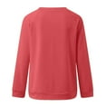 thumbnail image 5 of tklpehg Fall Sweatshirts for Women Floral Letter Print Long Sleeve Blouse Round Neck Loose Graphic Tee Womens Tops Sweatshirts Fall Clothes Comfy Pink S, 5 of 7