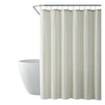 thumbnail image 4 of Saro Lifestyle Solid Color Shower Curtain With Stitched Line Design Aqua, 4 of 5