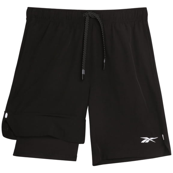 Shorts de básquet 2 en 1 para niño Reebok con forro de compresión