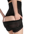 thumbnail image 3 of SWSMCLT Women's High Waisted Shapewear Shorts Firm Control Tight Lace Back Smoothing Tummy Control Body Shaper Slimming Butt Lifter Black Medium, 3 of 4