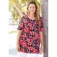 thumbnail image 2 of Catherines Women's Plus Size Easy Fit Short Sleeve V-Neck Tunic, 2 of 4