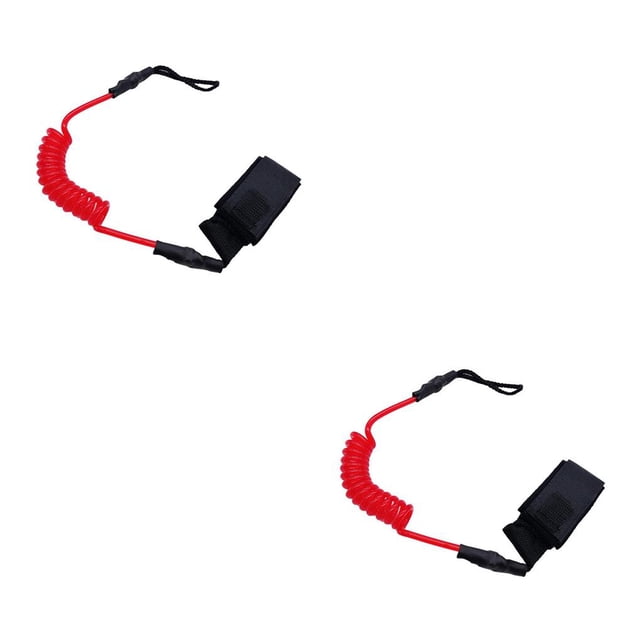 Naiovety Paddle Safety Rod Elastic Leash Boats Stretch Raft Rope Rojo 45 cm 2piezas