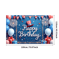 thumbnail image 3 of Colorful Design Happy Birthday Banner Decorative Firework Balloon for Birthday Party Event Celebration, 3 of 4
