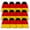 Style 3, variant on world game Brazil Pattern 12pcs Drawstring Backpack bulk 210D cinch bag for Men Women Travel party even