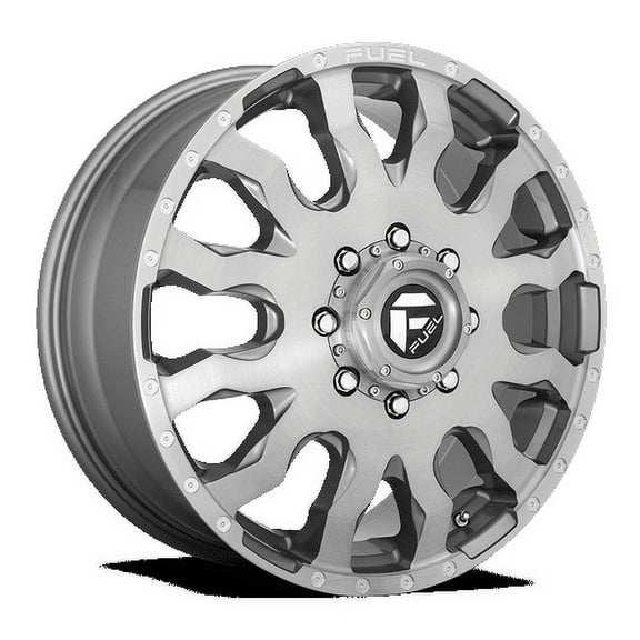 Fuel 1PC Aluminum Rim D693 BLITZ 20X8.25in Brushed Gunmetal Tinted Clear Finish, D693208293