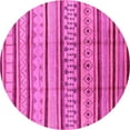 thumbnail image 1 of Ahgly Company Indoor Round Solid Pink Modern Area Rugs, 5' Round, 1 of 4