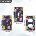 thumbnail image 7 of Yayeee Duplex Wall Plate 1-Gang 4.5"x2.7" Home Receptacle Light Switch Decorative Outlet Cover, Red Floral Flamingo, 7 of 7