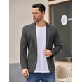 thumbnail image 2 of COOFANDY Mens Casual Sport Coats Knit Lightweight Sports Jackets One Button Casual Business Blazer Jackets, 2 of 6