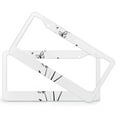 thumbnail image 2 of 2 Pieces Dandelion Butterflies License Plate Cover Country Rustic Dandelion Butterfly License Plate Frames Cover Holders Quality Aluminum Metal 2 Round Holes Car Accessories US Canada Standard, 2 of 6