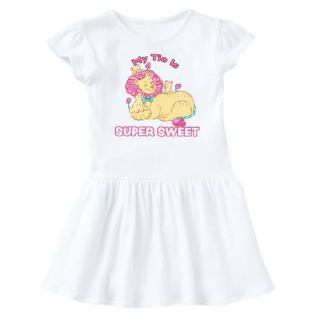 

Inktastic My Tio Is Super Sweet Cotton Candy Lions with Pink Mane Gift Baby Girl Dress