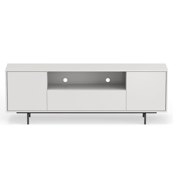 Comfort Pointe Avichi White Laminate 3 Door TV Console