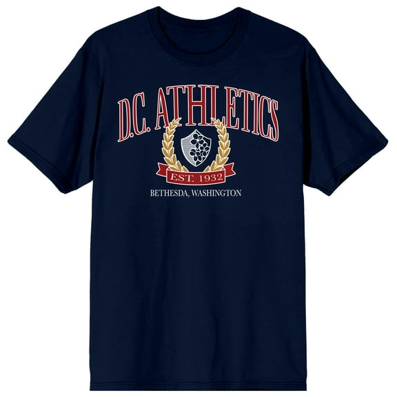 Vintage Sport DC Athletic Men's Navy T-Shirt-Medium