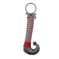 thumbnail image 1 of Botas de rayas rojas y blancas de 31 x 14 cm, decoración con purpurina, colgantes decorativos para colgar en el árbol de Navidad, regalos de fiesta, 1 of 3