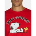 thumbnail image 4 of Snoopy Men's & Big Men's Graphic Tee Shirt Not Today, Sizes S-3XL, 4 of 5
