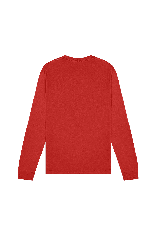 BELLA+CANVAS Adult Long Sleeve Personalized T-Shirt, Create Your Own Designs, Red, XL, Unisex