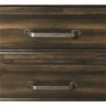 thumbnail image 3 of Bowery Hill Modern styled Wood Brown Finish 2 Drawer Nightstand, 3 of 14