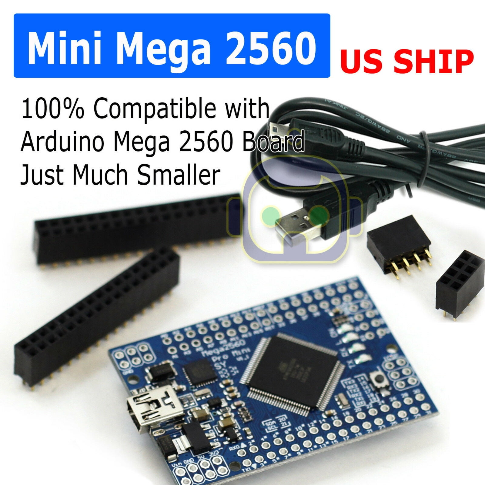 Meduino-Small Arduino Mega2560 R3 Pro Mini ATMEGA16U2 W Guide And Full