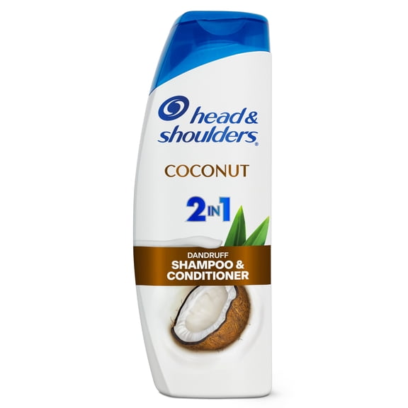 Head and Shoulders 2 in 1 Dandruff Shampoo and Conditioner, Anti-Dandruff Treatment, Coconut for Daily Use, Paraben Free, 12.5 oz