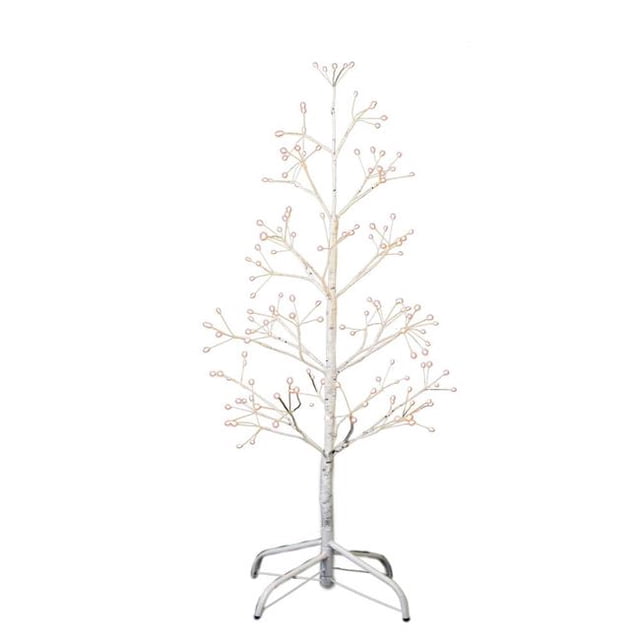 Kurt S. Adler TR3245WW Arbre Artificiel en Bouleau Blanc de 3 Pieds avec Lumières LED Blanc Chaud 8 Fonctions