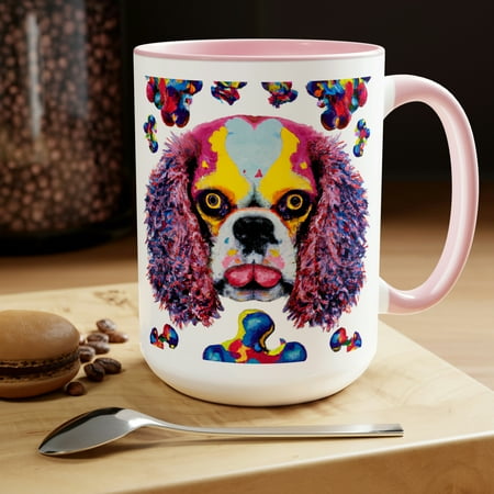 

Takashi Murakami Inspired Cavalier King Charles Spaniel 15oz Coffee Mug