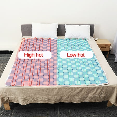 King Size Electric Heated Blanket Soft Polyester Warm Heater Pad
