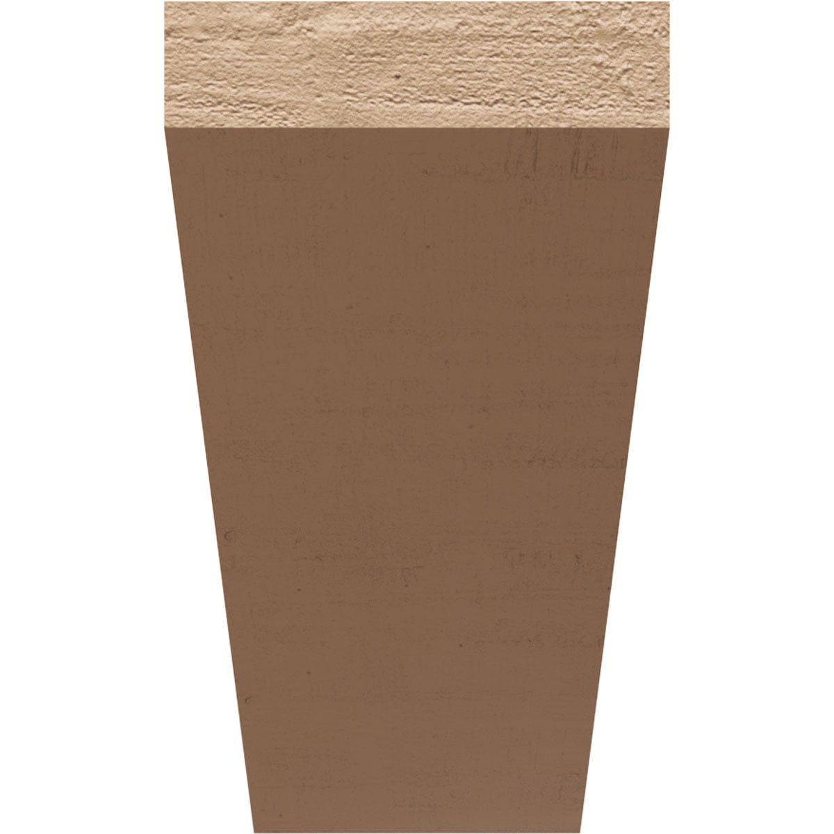 10"W x 30"D x 20"H Classic Concord Rough Cedar Woodgrain TimberThane Corbel, Primed Tan