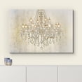 thumbnail image 3 of wall26 Canvas Print Wall Art Crystal Bright Chandelier on White Background Decorative Lights Digital Art Modern Art Chic Relax/Calm Multicolor for Living Room, Bedroom, Office - 24"x36", 3 of 5