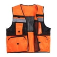 thumbnail image 1 of M Buder Chaleco de Seguridad Reflectante de Malla Transpirable con Bolsillos Alta Visibilidad para Saneamiento Ciclismo Sitios de Construcción Rojo Fluorescente Talla M Unisex, 1 of 9