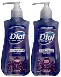 2 Pack Dial Antibacterial Liquid Hand Soap, Lavender & Twilight Jasmine, 7.5 Fluid Ounces