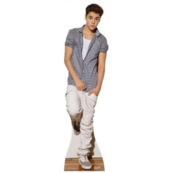 Star Cutouts SC580 Justin Bieber Checkered Shirt Cardboard Cutout