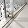 thumbnail image 3 of 76"H Frameless Sliding Door,Shower Door with Stainless Steel Pulleys&Adjustable Soft Closing Function,Clear Tempered Glass,Brushed Gold, 3 of 7