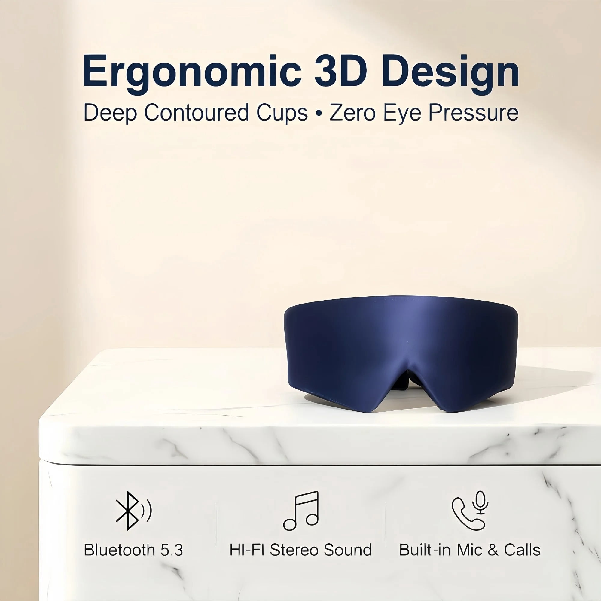 FACEMOON Bluetooth 5.4 Sleep Headphones Headband with Ultra-Thin HD Stereo Speakers for Comfortable Restful Sleep
