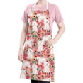 thumbnail image 5 of Bichon Frise Dog and Pioneer Flower Apron-Garden Aprons for Women with Pockets-Cotton Linen Waterproof Kitchen Cooking Gardening Aprons Adjustable for Kitchen,Cooking,BBQ and Salon 33x27 Inch, 5 of 7