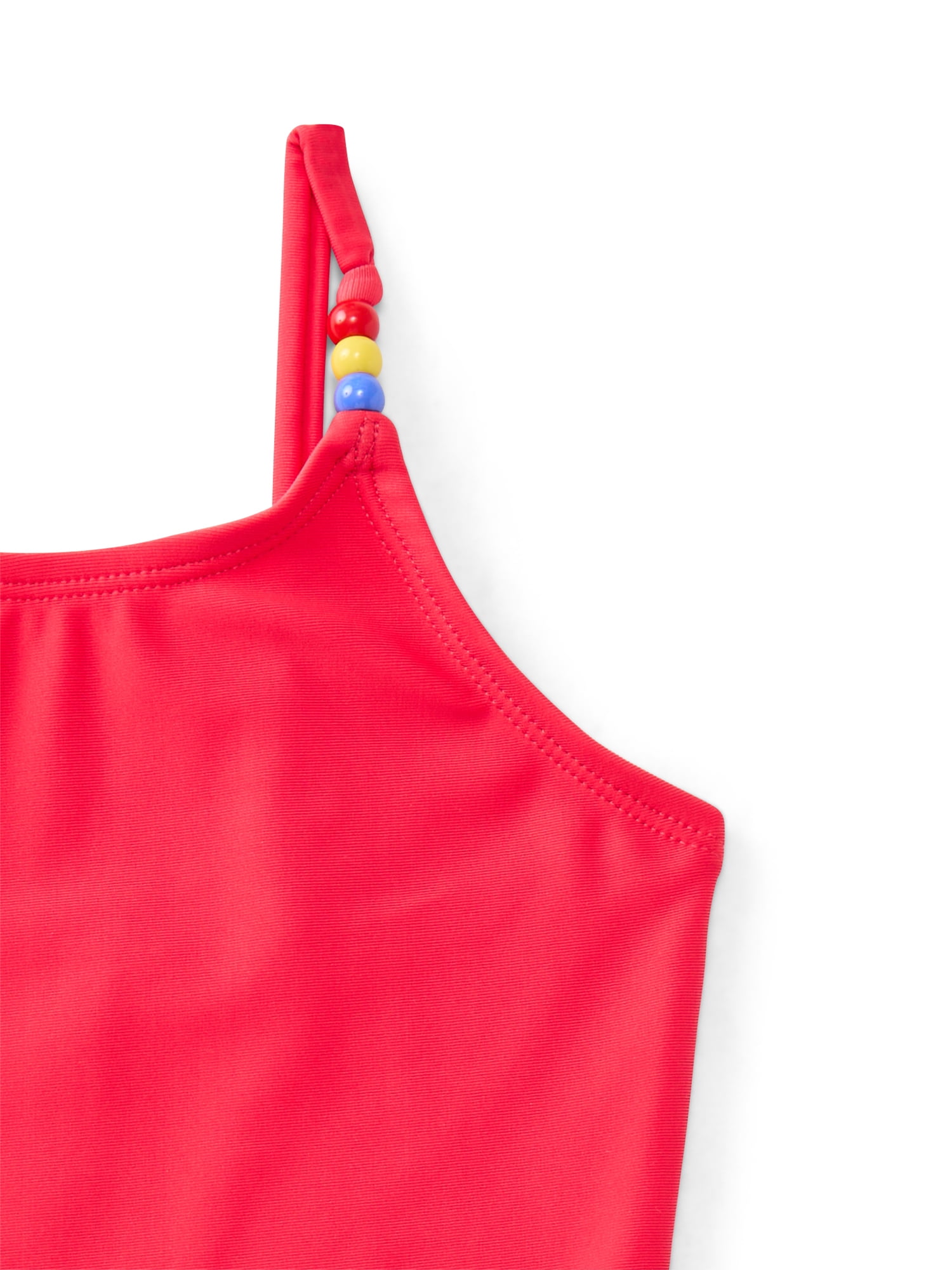 Wonder Nation Girls One Piece Swimsuit with UPF 50+, Sizes 4-18 & Plus