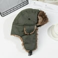 thumbnail image 6 of Warm Fur Trapper Ski Hat Russian Ushanka Winter Hats Winter Cap GREY, 6 of 8