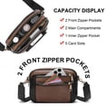 thumbnail image 3 of GAEKEAO Women’s Leather Crossbody Purse with Detachable Shoulder Strap and Multi Pockets, 3 of 8